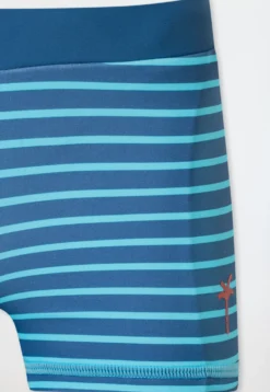 Badehose Wirkware recycelt LSF40+ Streifen aqua - Aqua