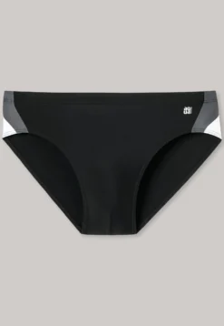 Badehose Wirkware seitliche Streifen schwarz - Nautical Active
