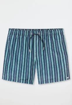 Badeshorts Webware Streifen lime - Aqua