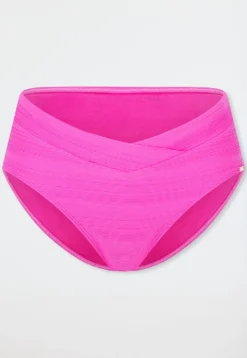 Bikinislip Retro Streifen fuchsia - Aqua