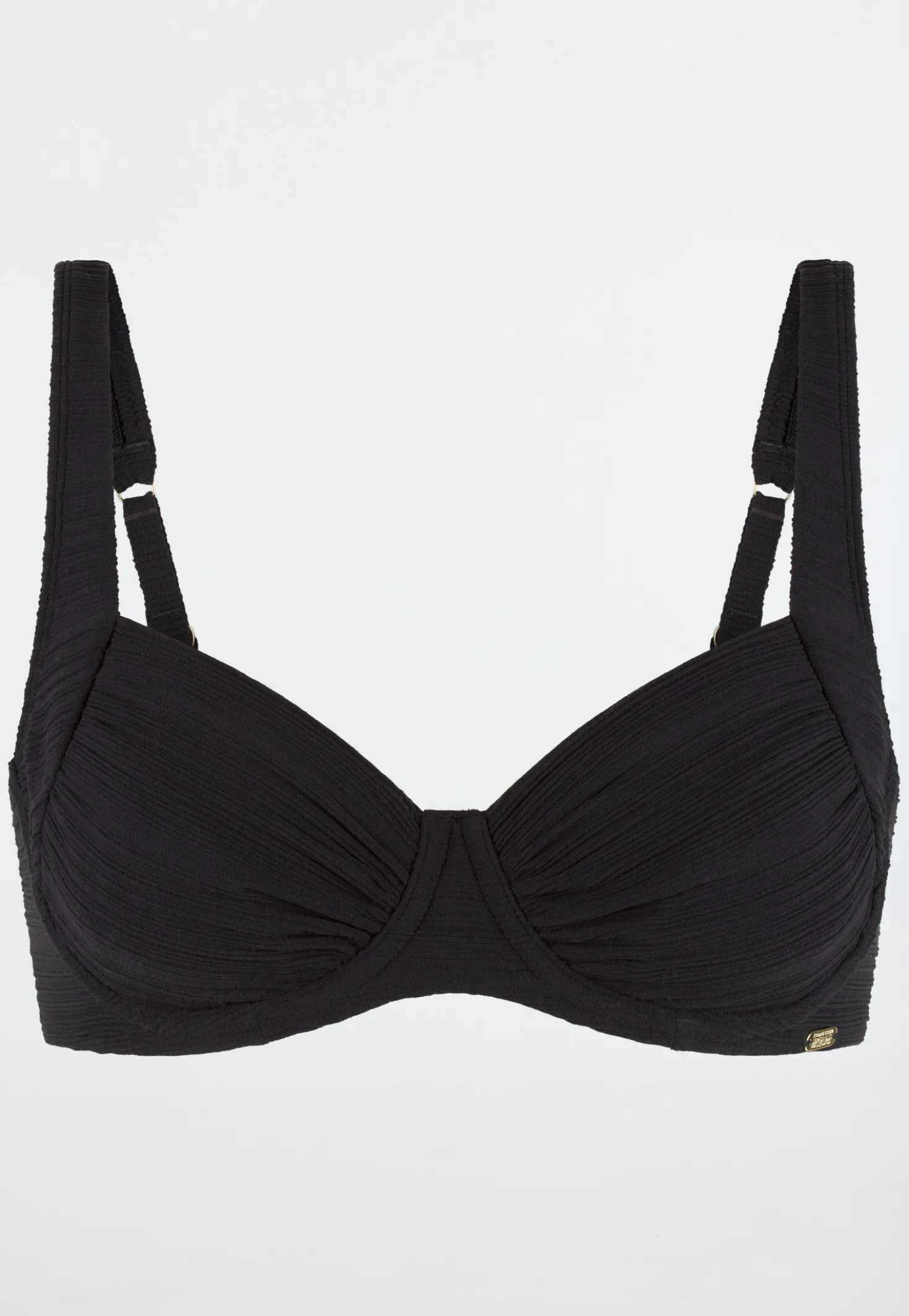 Bikini-Top mit Bügeln schwarz - Aqua