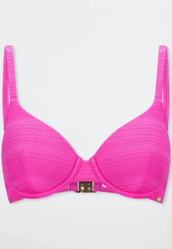Bikini-Top mit Schale fuchsia - Aqua