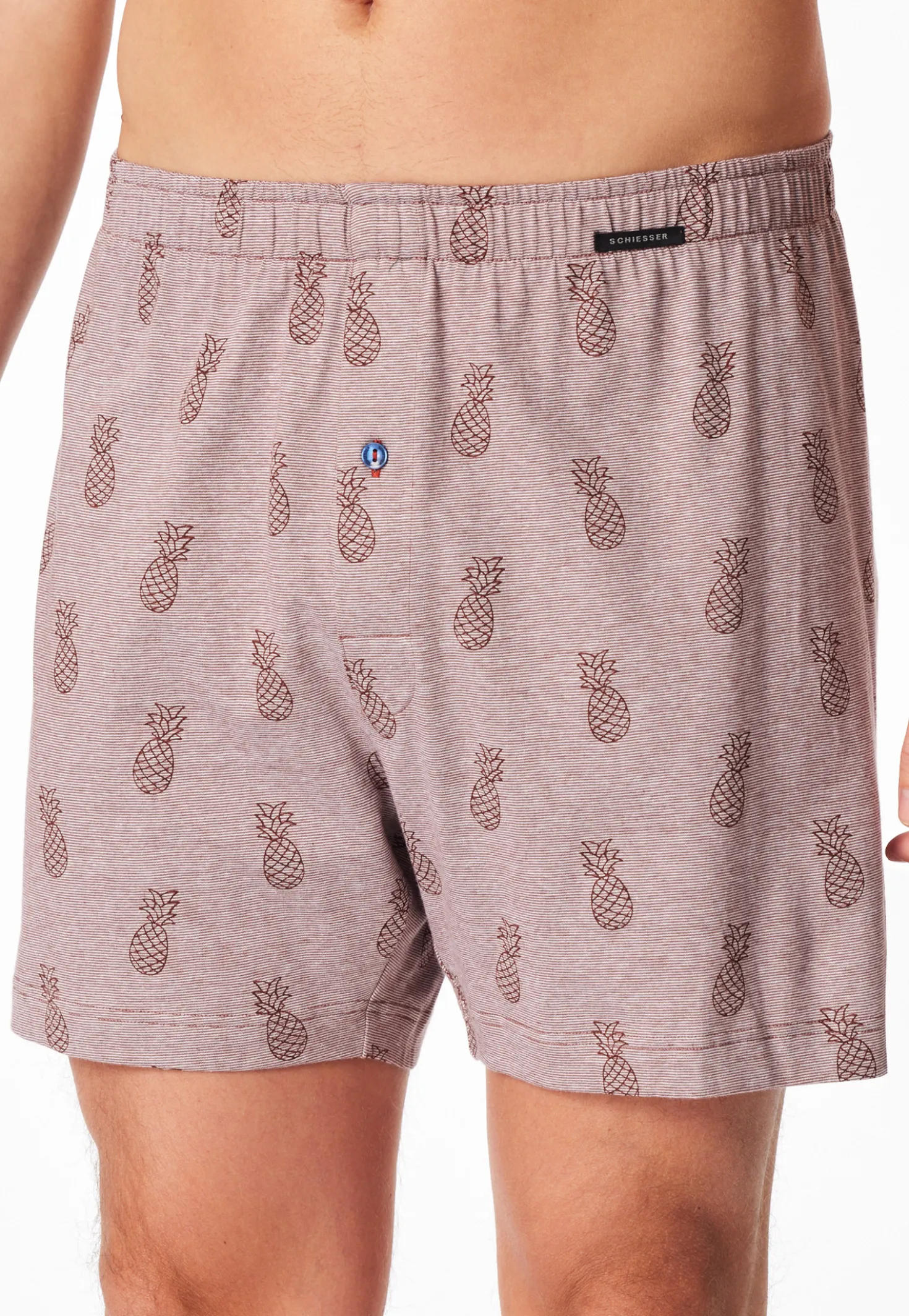 Boxershorts 2er-Pack Jersey uni gemustert - Boxershorts Multipacks