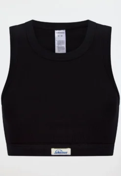 Bustier Feinripp schwarz - Revival Paula