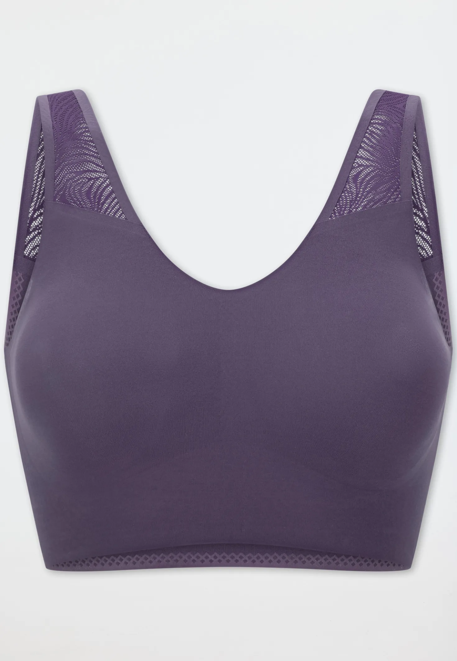 Bustier seamless herausnehmbare Pads Spitze indigo - Invisible Soft Lace