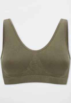 Bustier seamless herausnehmbare Pads khaki- Classic Seamless