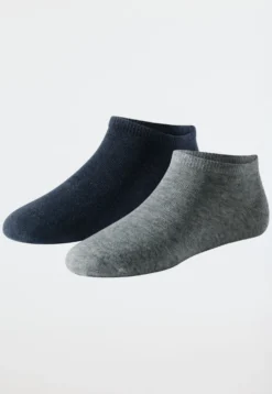 Damensneaker 2er-Pack grau-meliert/nachtblau - 95/5