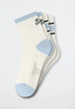 Damensocken 2er-Pack mittelhoch weiß - Fashion