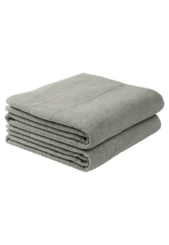 Duschtuch 2er-Pack 70x140 cm hellgrau - SCHIESSER Home