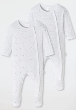 2er-Pack unisex Babybodys mit Fuß aus Organic Cotton