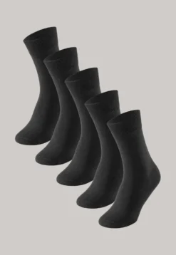 Herrensocken 5er-Pack schwarz - Bluebird