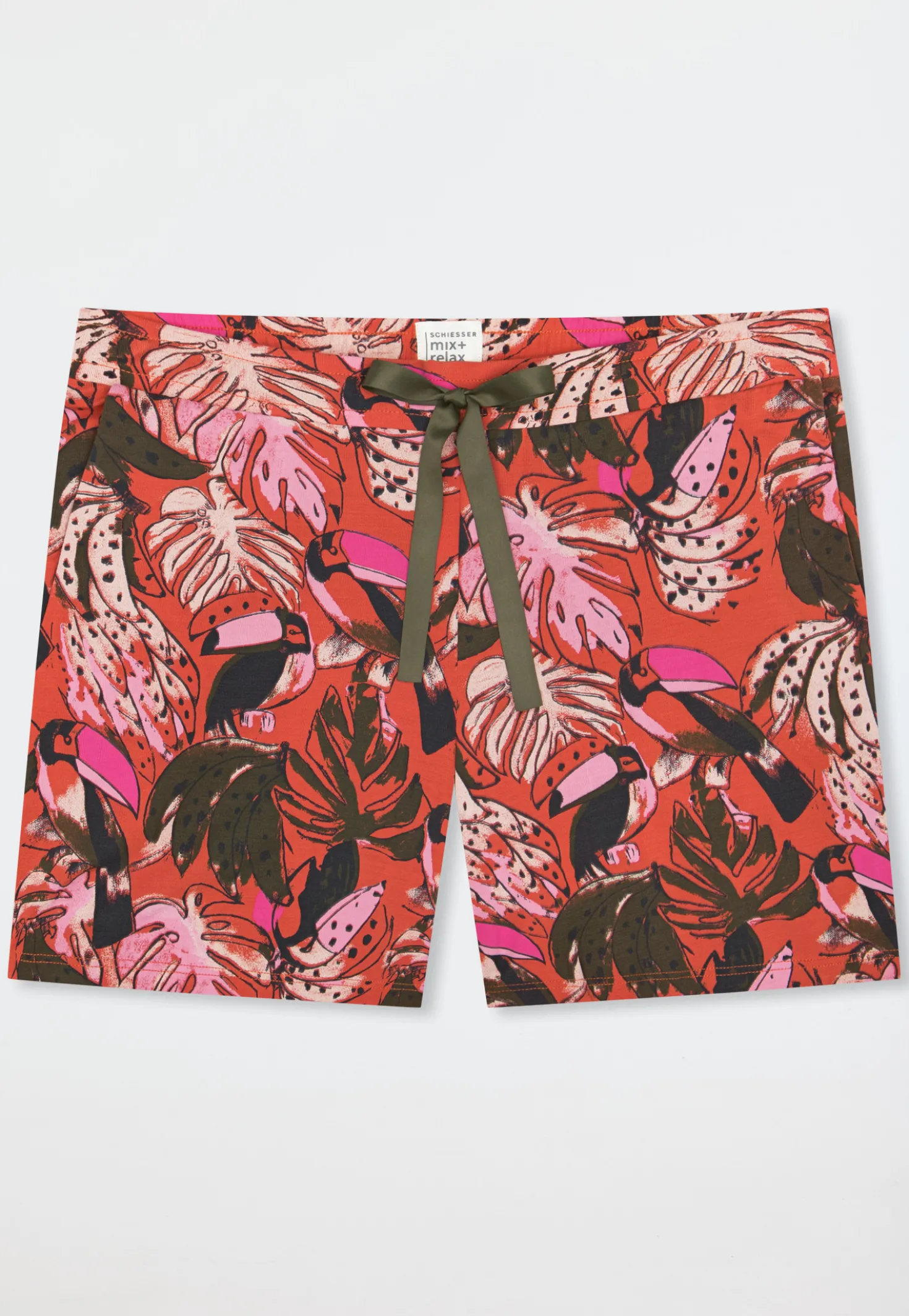 Hose kurz Dschungel terracotta - Mix+Relax