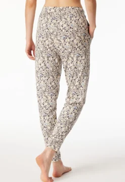 Hose lang Bündchen Blumen multicolor - Mix+Relax