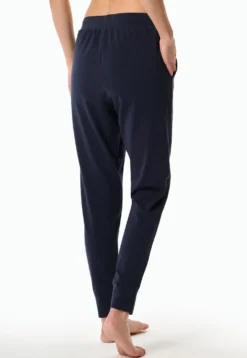 Hose lang Bündchen dunkelblau - Mix+Relax