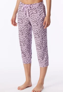 Hose 3/4 lang Bündchen Federn multicolor - Mix+Relax