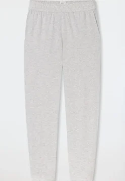 Hose lang Bündchen grau-meliert - Mix+Relax