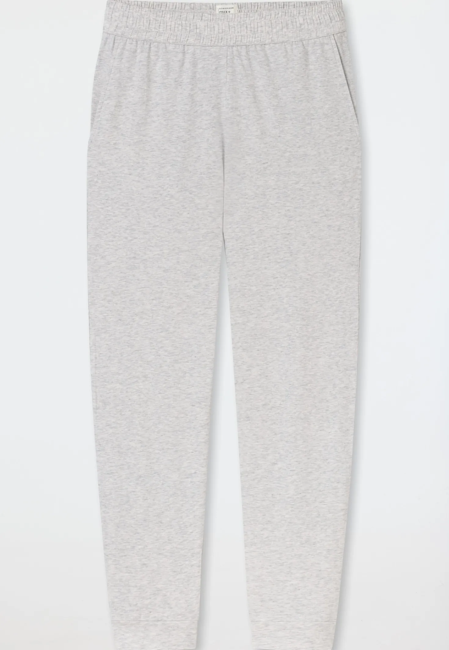 Hose lang Bündchen grau-meliert - Mix+Relax