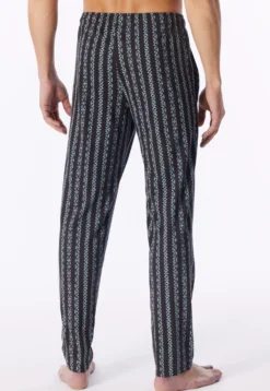 Hose lang eisblau bedruckt - Mix+Relax