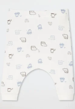 Hose lang 3er-Pack Feinripp Autos mehrfarbig - Baby