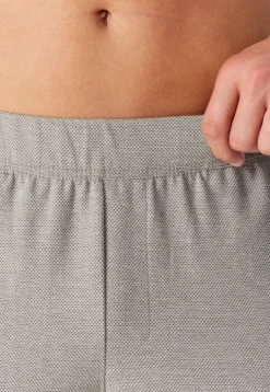 Hose lang Feinripp Jacquard bright taupe - Mix+Relax