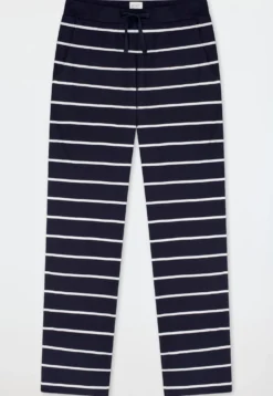 Hose lang Streifen dunkelblau - Mix+Relax