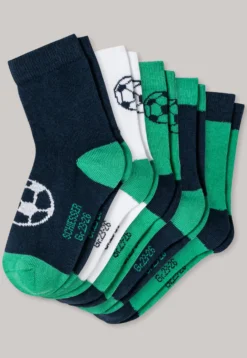 Jungensocken 5er-Pack mehrfarbig - Fußball