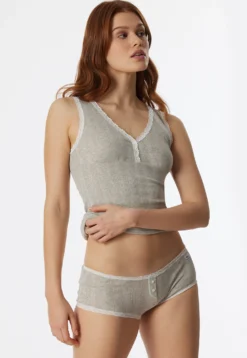 Micro Pants grau meliert - Revival Agathe
