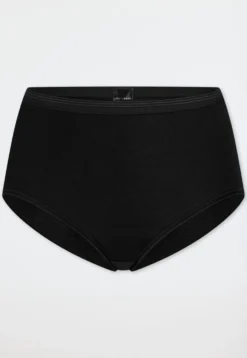 Midi-Slip Feinripp schwarz - Luxury