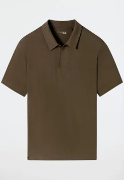 Poloshirt Jersey oliv - Mix+Relax