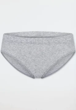 Rio-Slip Doppelripp grau meliert - Pure Rib