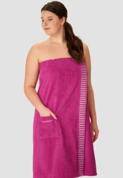 Sauna-Handtuch Knöpfe fuchsia - SCHIESSER Home