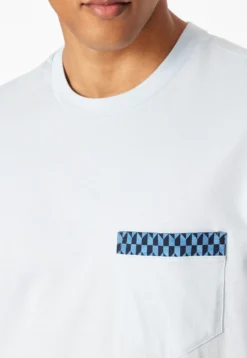 Schlafanzug kurz hellblau gemustert - Comfort Nightwear