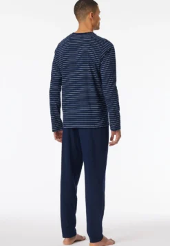 Schlafanzug lang Streifen admiral - Casual Essentials