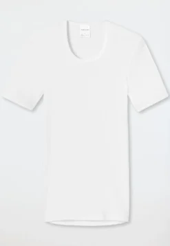 Shirt kurzarm Doppelripp weiß - Original Classics