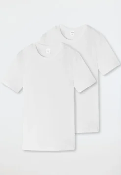 Shirt kurzarm 2er-Pack weiß - 95/5