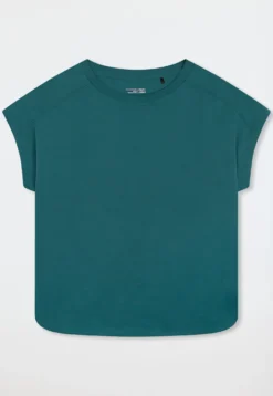 Shirt kurzarm merzerisierter Interlock grün - Mix+Relax