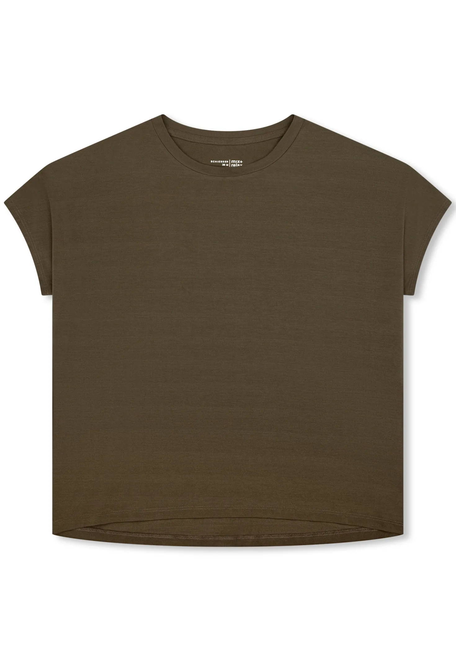 Shirt kurzarm oliv - Mix+Relax
