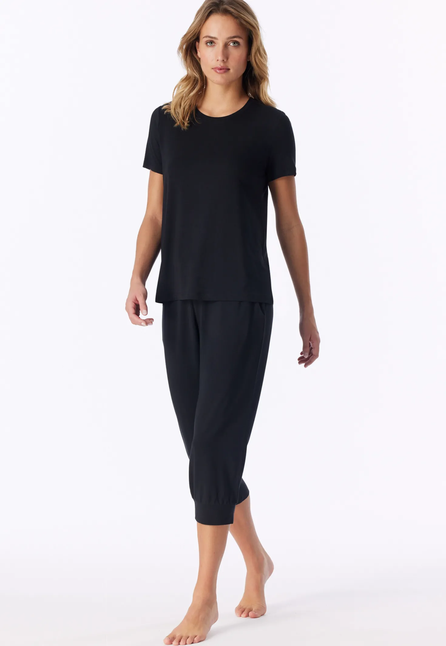 Shirt kurzarm schwarz - Mix+Relax