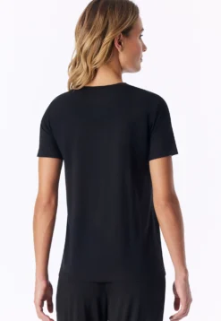 Shirt kurzarm schwarz - Mix+Relax