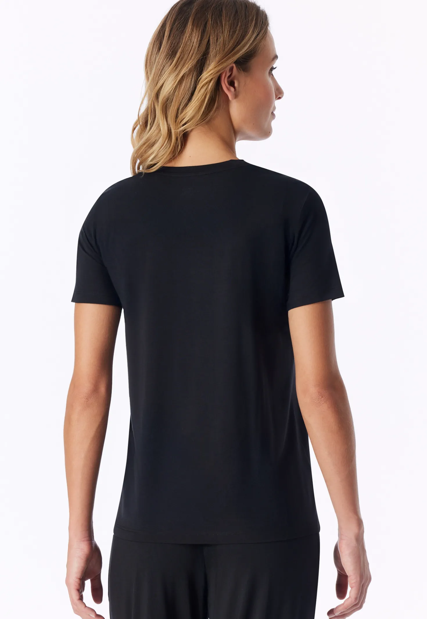 Shirt kurzarm schwarz - Mix+Relax