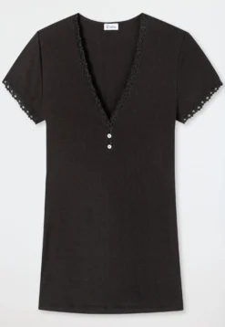 Shirt kurzarm schwarz - Revival Agathe