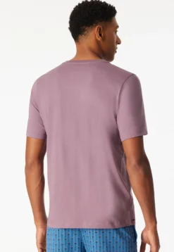 Shirt kurzarm Sweat-Qualität lila - Mix+Relax