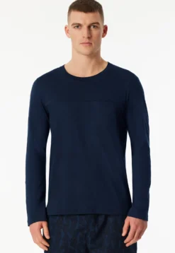Shirt langarm dunkelblau - Mix+Relax