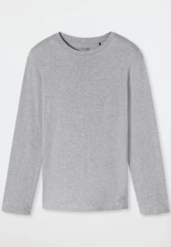 Shirt langarm grau-meliert - Mix+Relax