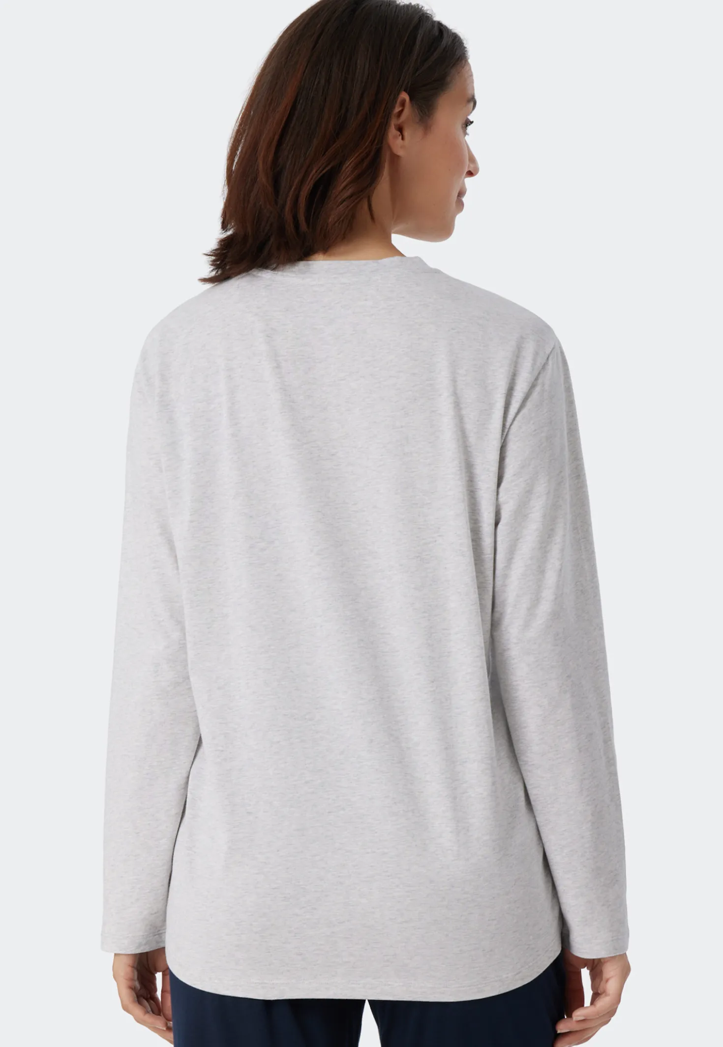 Shirt langarm grau meliert - Mix+Relax