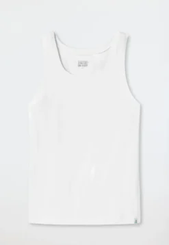 Shirt ärmellos weiß - Long Life Soft