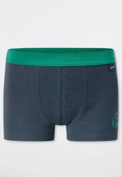 Shorts 2er-Pack Smiley dunkelblau - Fine Rib