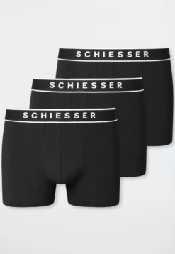 Shorts 3er-Pack Webgummibund schwarz - 95/5