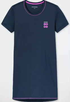 Sleepshirt kurzarm deep blue - Casual Essentials