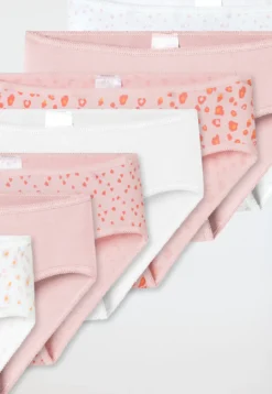 Slips 7er-Pack Softbund Herzen Leoprint mehrfarbig - 95/5